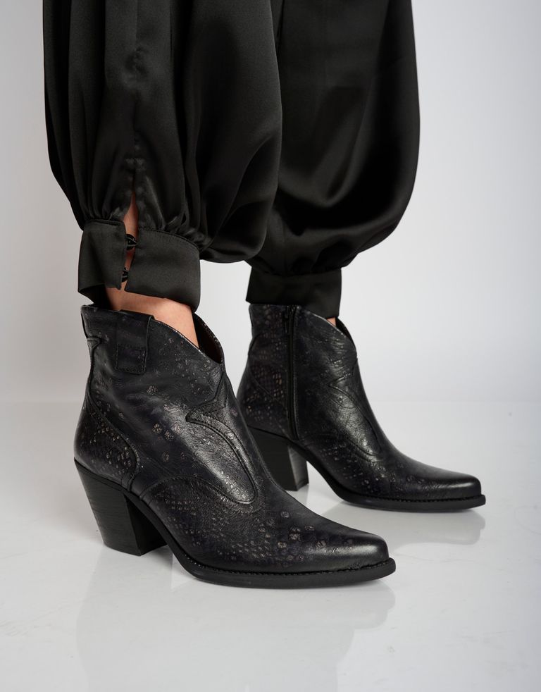 נעלי נשים -  - מגפוני בוקרים  LAREDO - שחור נחש3