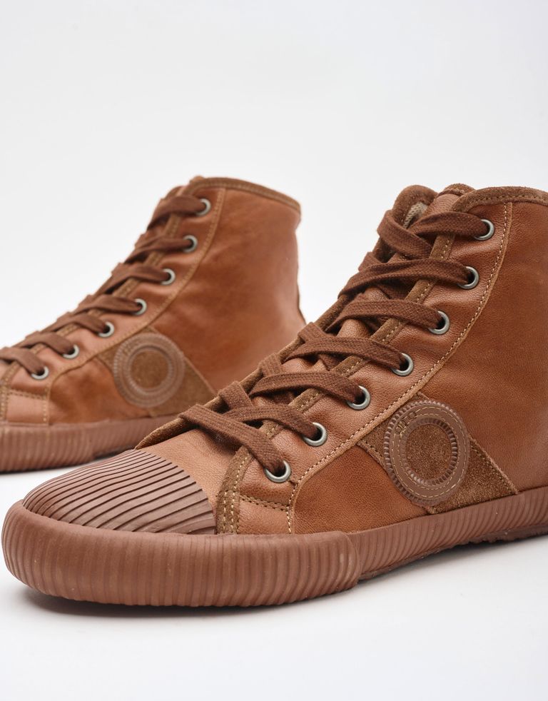 נעלי גברים - Aro - סניקרס גבוהות CHARLIE - חום3