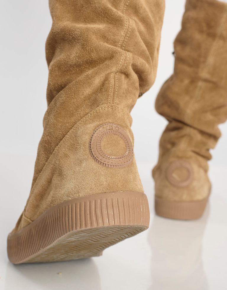 נעלי נשים - Aro - מגפי זמש גבוהות NOELLE - חום בהיר4