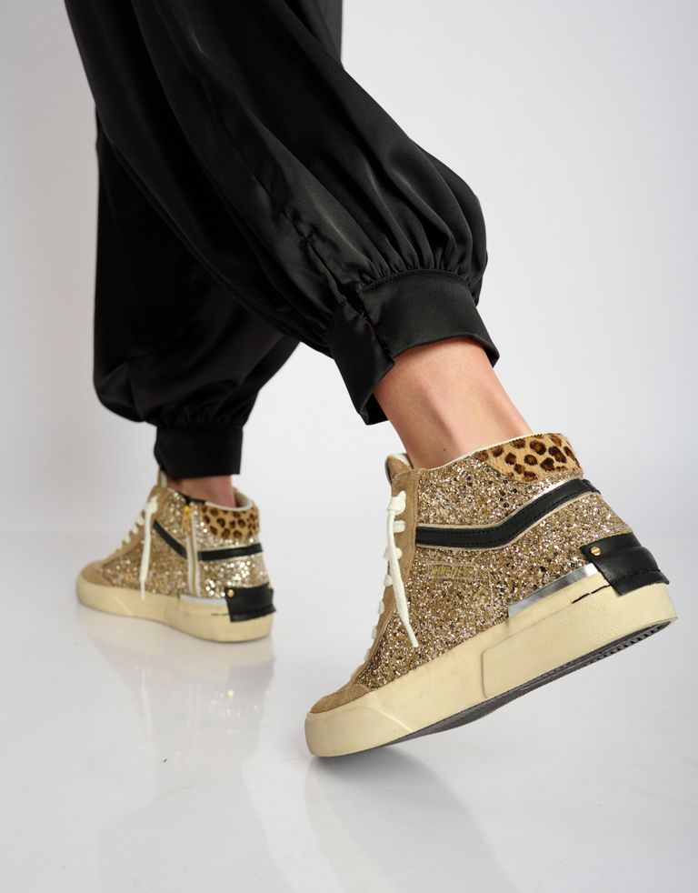 נעלי נשים - Crime London - סניקרס גבוהות JONAS - זהב3