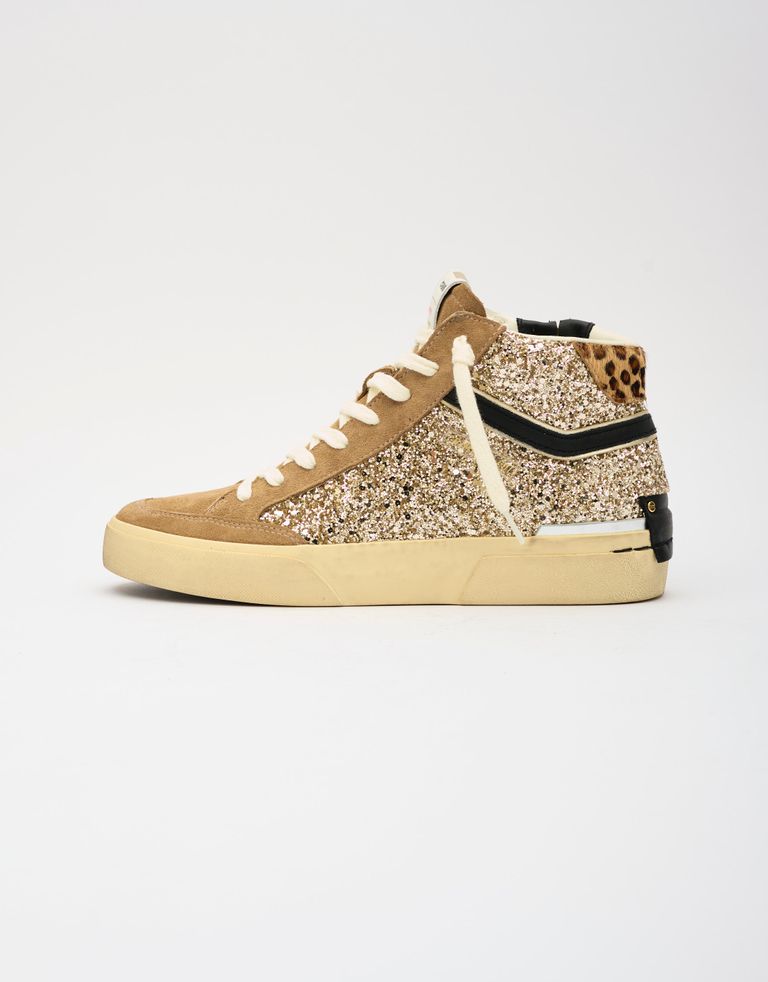 נעלי נשים - Crime London - סניקרס גבוהות JONAS - זהב4