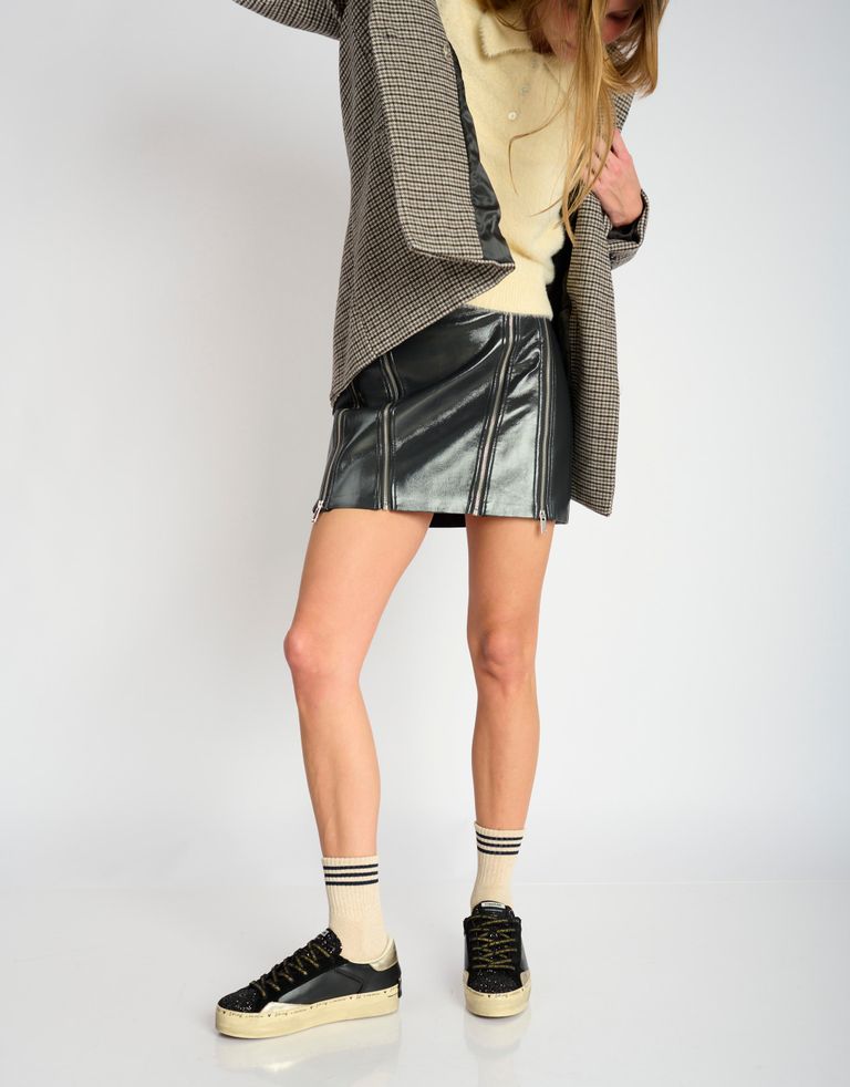 נעלי נשים - Crime London - סניקרס AGNES פלטפורמה - שחור3