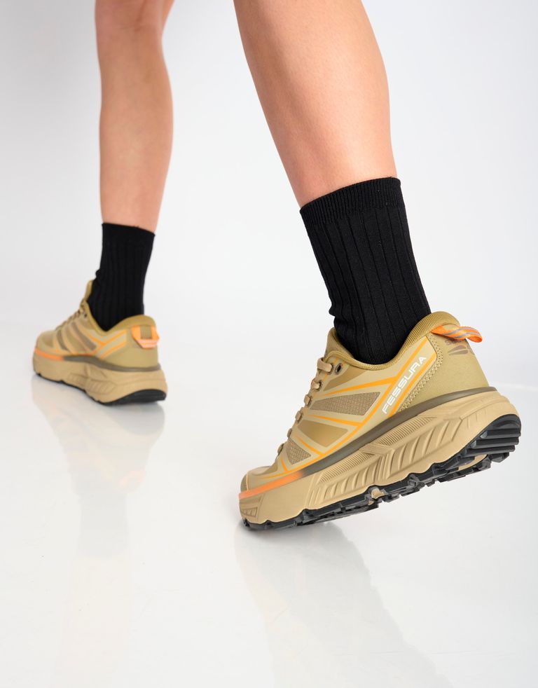 נעלי נשים - Fessura - סניקרס TRAIL SBL - בז'   כתום4