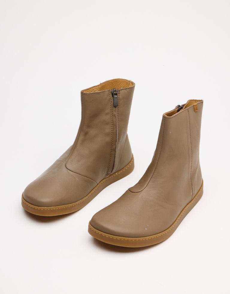 נעלי נשים - El Naturalista - מגפוני עור ORIGEN - אפור חום2