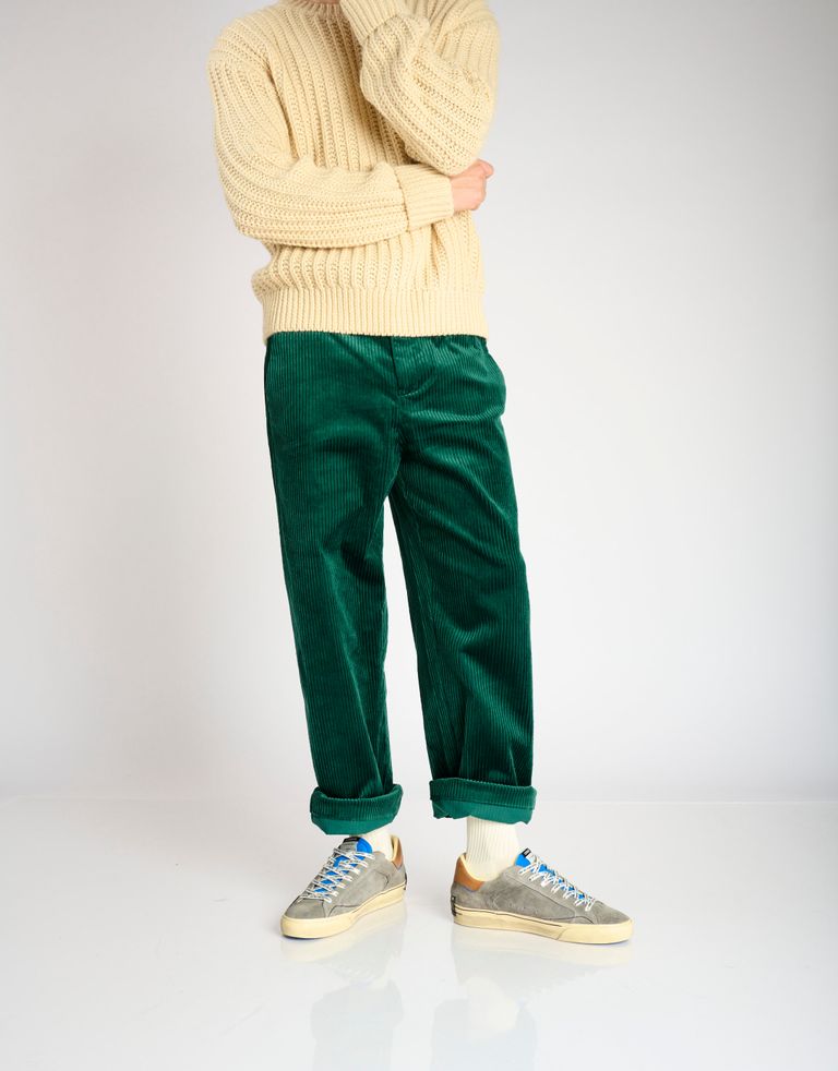 נעלי גברים - Crime London - סניקרס זמש BONO - אפור2