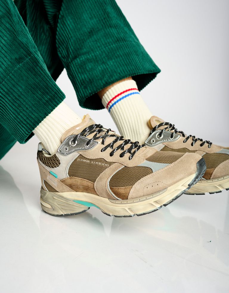 נעלי גברים - Crime London - סניקרס BARY - חום3