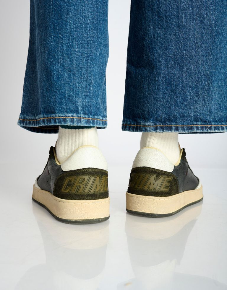 נעלי גברים - Crime London - סניקרס LENNOX - שחור ירוק4