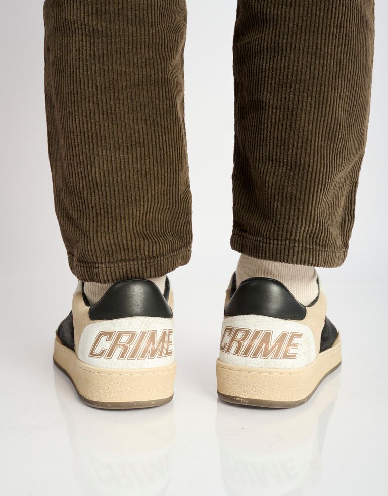 נעלי גברים - Crime London - סניקרס LENNOX - שחור לבן4