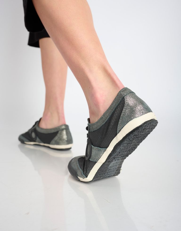 נעלי גברים - Aro - סניקרס JOANETA מבריקות - אפור מבריק4