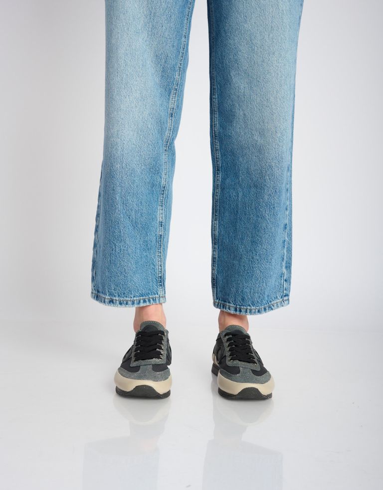 נעלי גברים - Aro - סניקרס JOANETA PLUS מבריק - אפור מבריק4