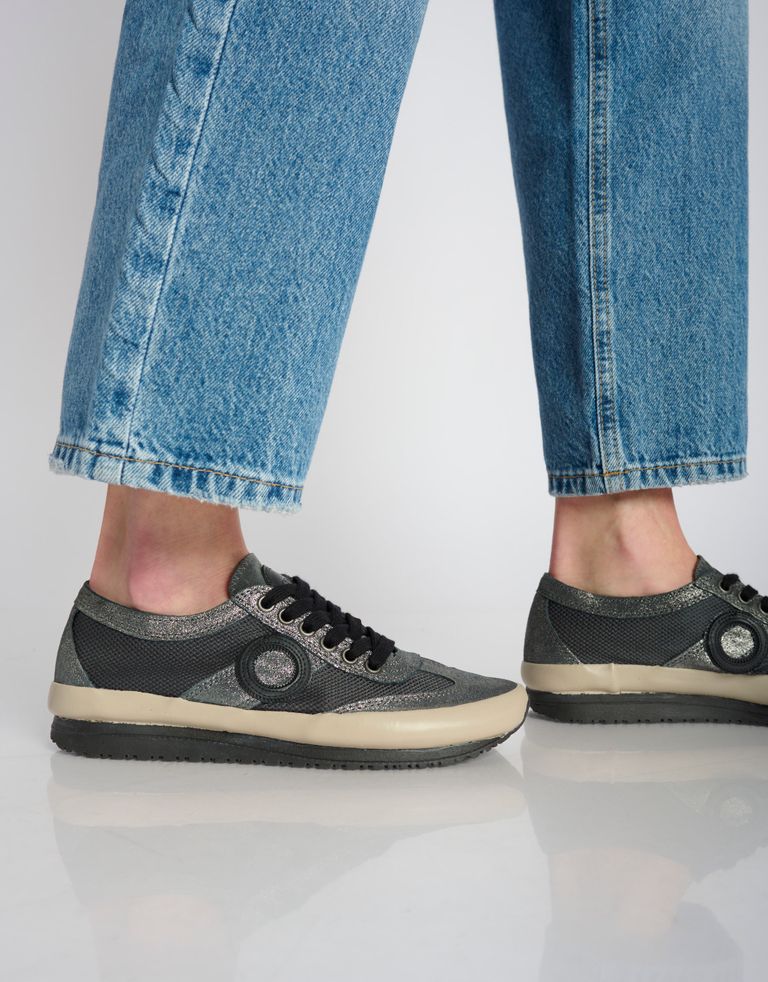 נעלי גברים - Aro - סניקרס JOANETA PLUS מבריק - אפור מבריק1