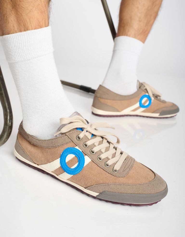 נעלי גברים - Aro - סניקרס בד IDO - חום4