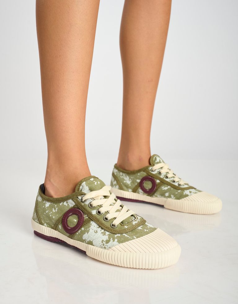 נעלי גברים - Aro - סניקרס בד CHARLIE C - חאקי3