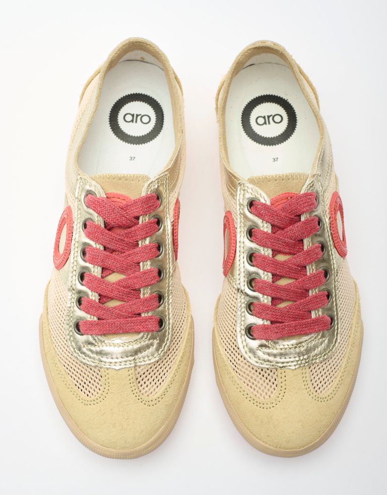 נעלי גברים - Aro - סניקרס JOANETA CAPRI - זהב4