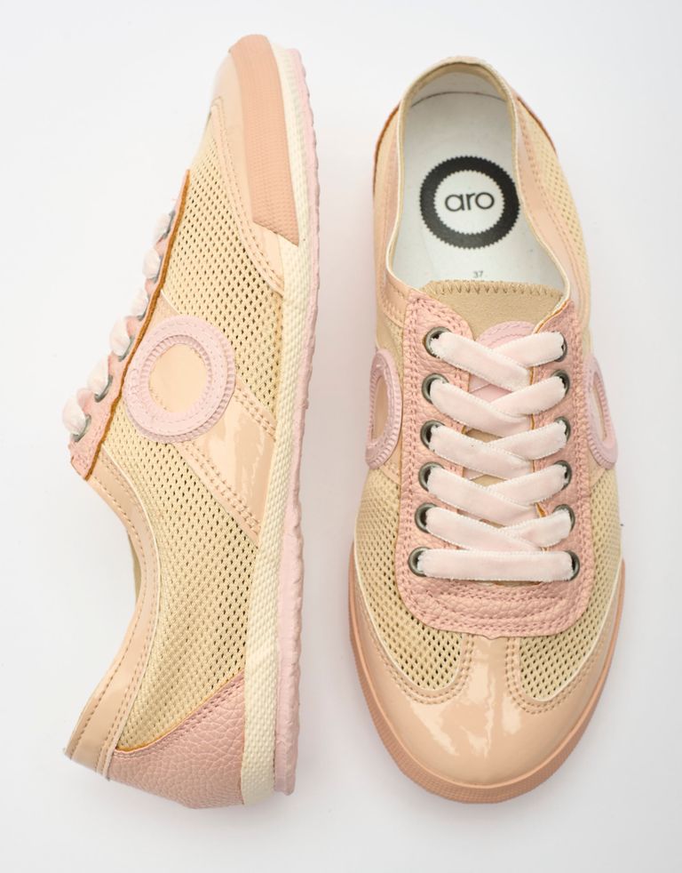 נעלי גברים - Aro - סניקרס לק  JOANETA - ורוד בהיר2