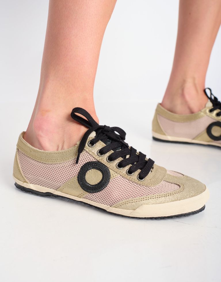 נעלי גברים - Aro - סניקרס JOANETA מבריקות - פלטינה2