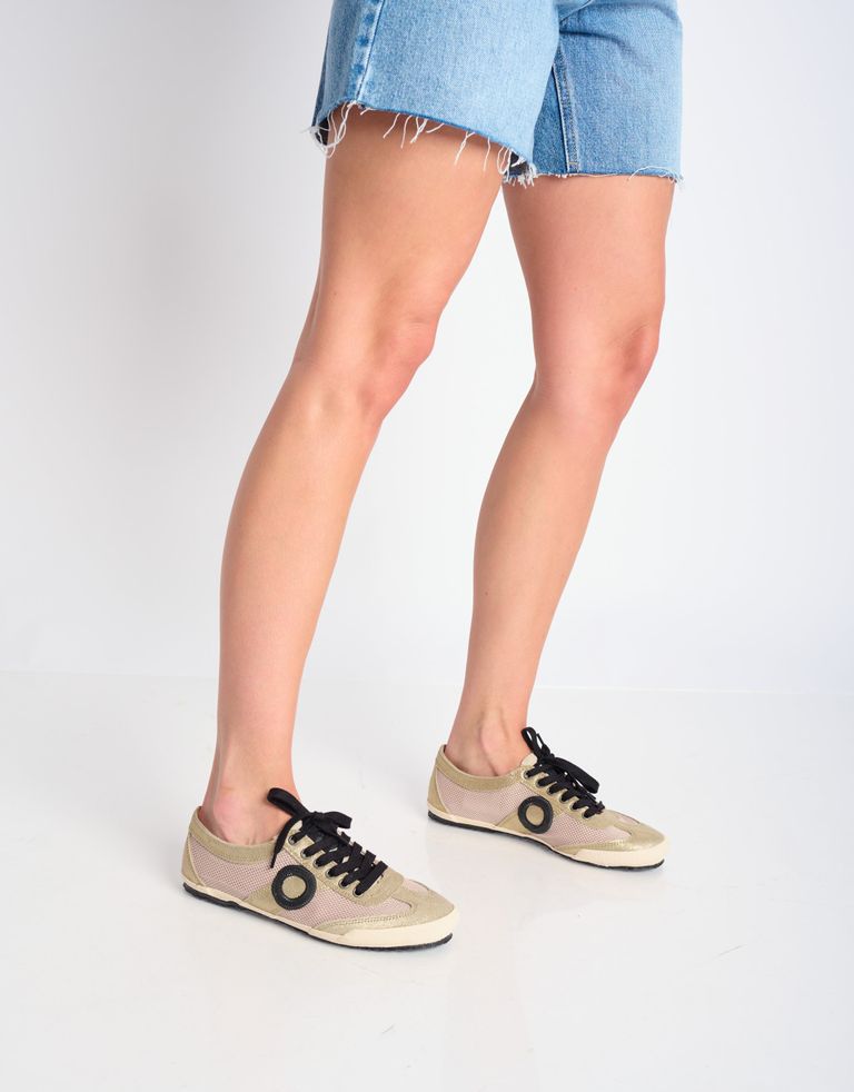 נעלי גברים - Aro - סניקרס JOANETA מבריקות - פלטינה4