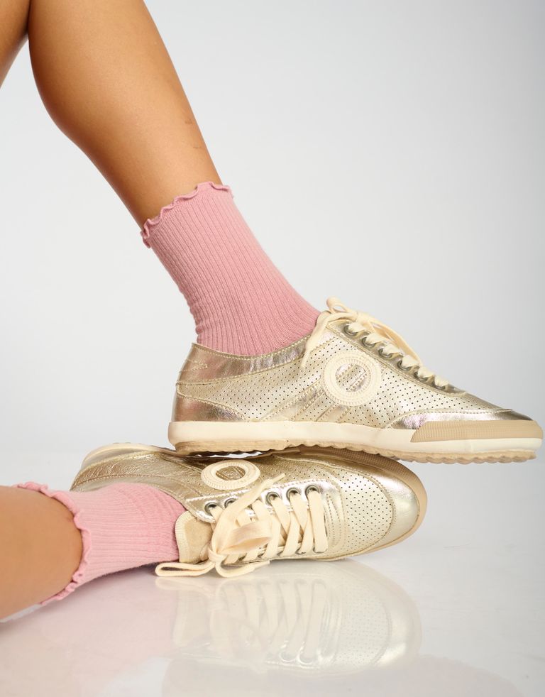 נעלי גברים - Aro - סניקרס מטאליות IDO - זהב1