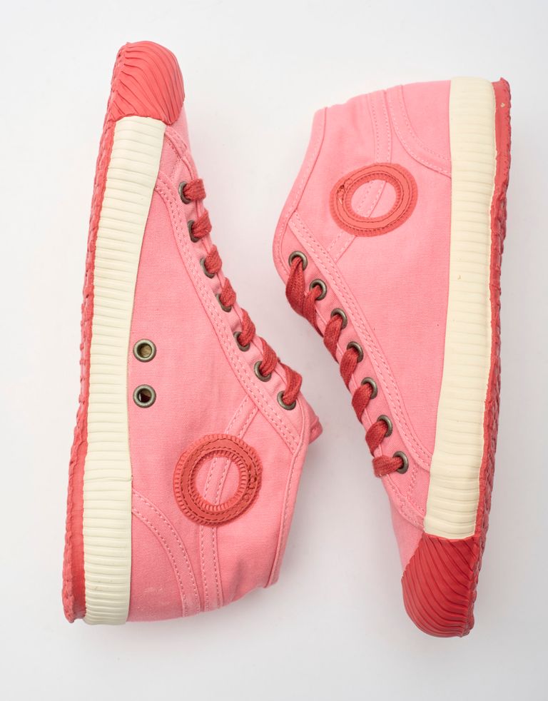 נעלי גברים - Aro - סניקרס בד גבוהות CHARLIE - ורוד2