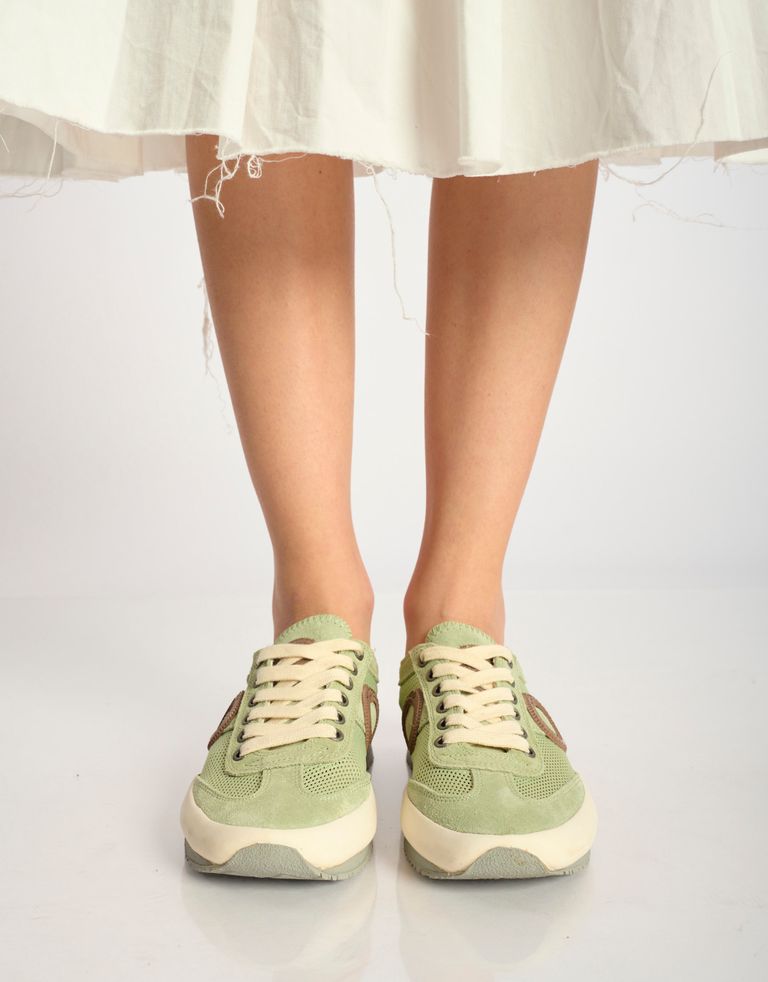 נעלי גברים - Aro - סניקרס JOANETA PLUS - מנטה3