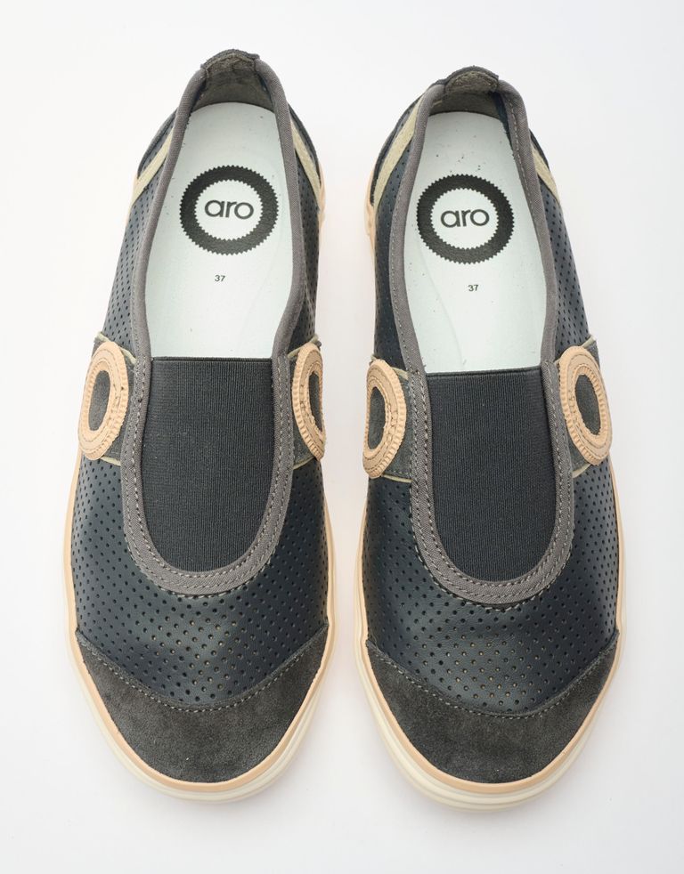 נעלי גברים - Aro - סליפ און PICADA - אפור3