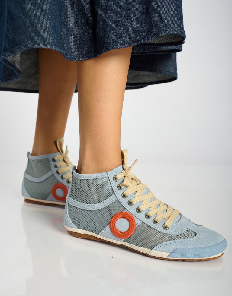 נעלי גברים - Aro - סניקרס גבוהות JOANETA - תכלת   אדום2