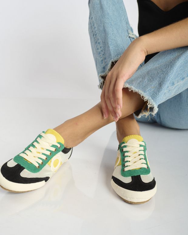 נעלי גברים - Aro - סניקרס משולבות JOANETA - לבן   שחור