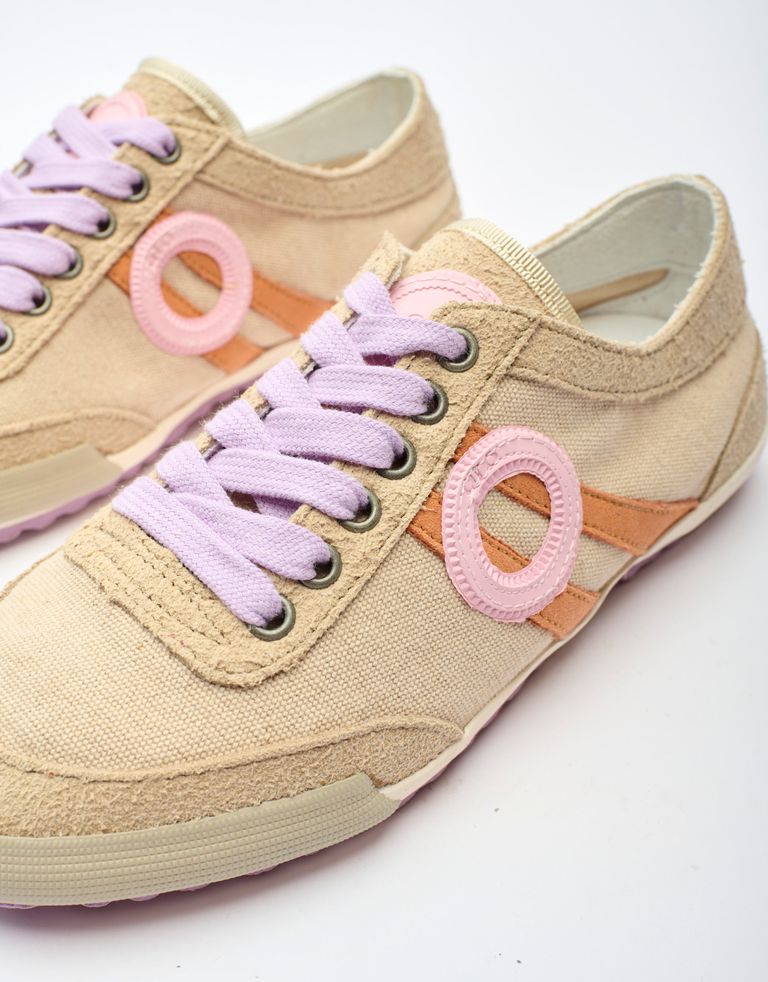 נעלי גברים - Aro - סניקרס בד IDO - בז'3