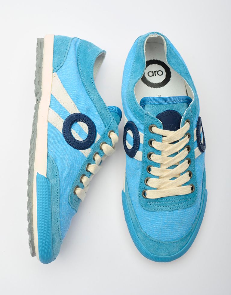 נעלי גברים - Aro - סניקרס ג'ינס IDO - תכלת2