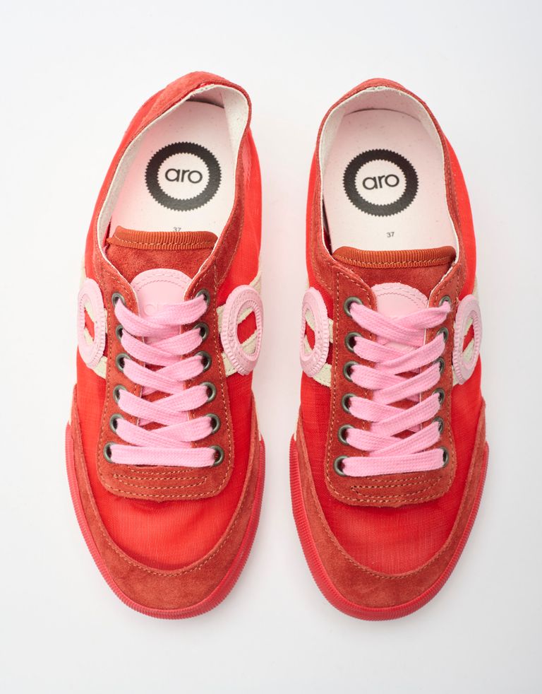 נעלי גברים - Aro - סניקרס שקופות IDO - אדום4