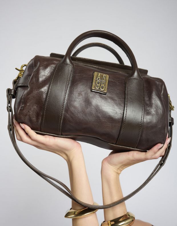 נעלי נשים - A.S. 98 - תיק קוביה - חום כהה