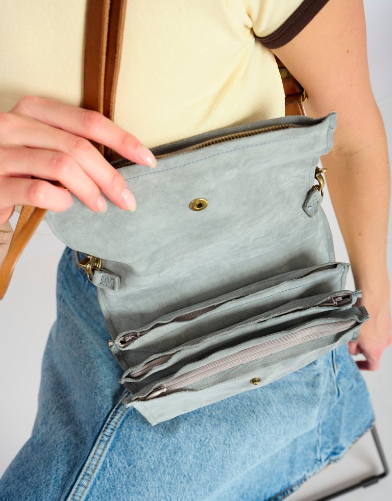 נעלי נשים - A.S. 98 - תיק אקורדיון קטן - תכלת2