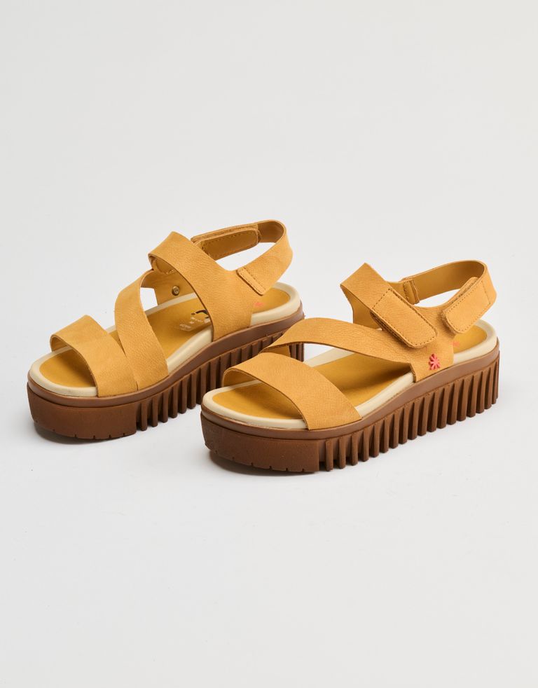 נעלי נשים - Art - סנדלי רצועות BRIGHTON - חרדל4