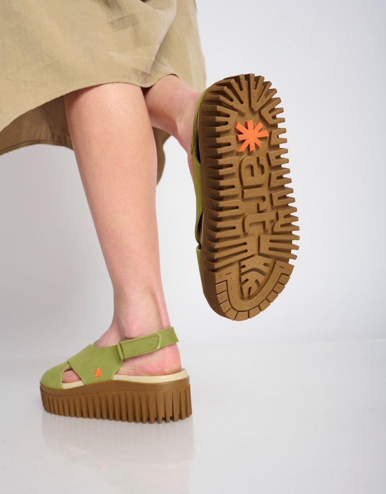 נעלי נשים - Art - סנדלי איקס  BRIGHTON - ירוק4