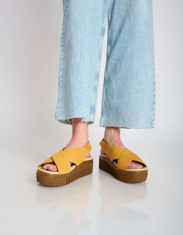 נעלי נשים - Art - סנדלי איקס  BRIGHTON - חרדל4