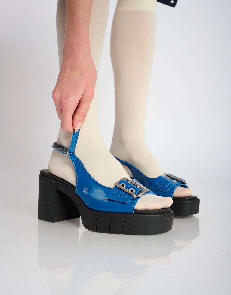 נעלי נשים - Art - סנדלי עקב EVISSA - כחול3