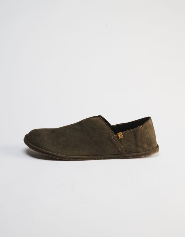 נעלי גברים - El Naturalista - נעלי מוקסין ברפוט BARE - חום כהה