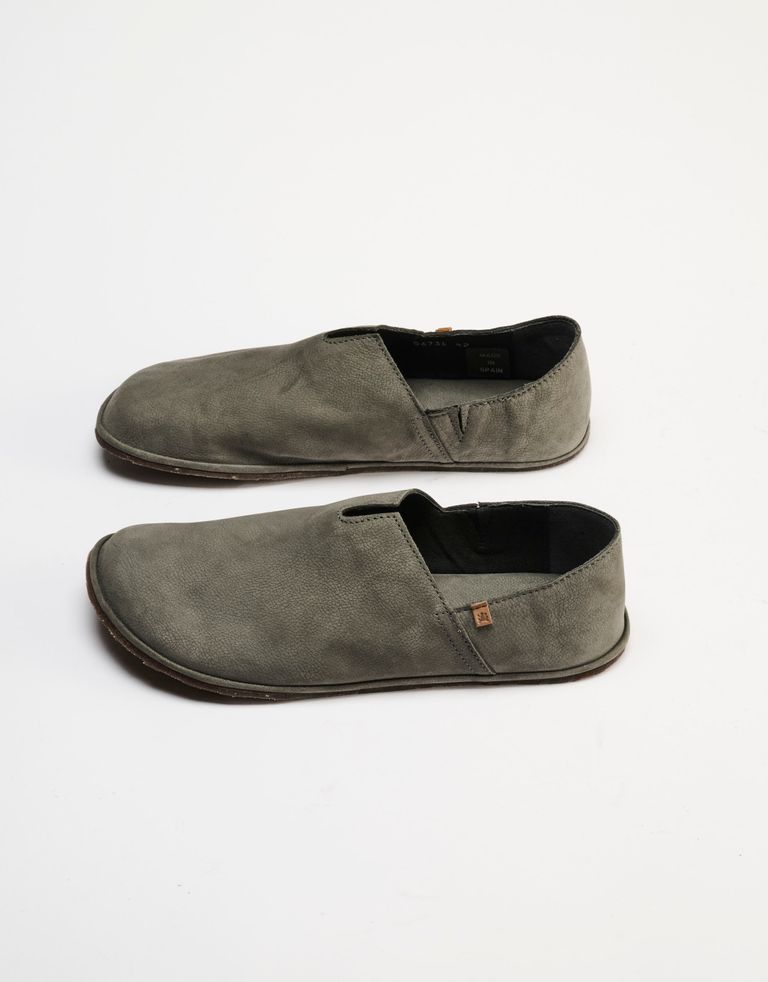 נעלי גברים - El Naturalista - נעלי מוקסין ברפוט BARE - אפור3