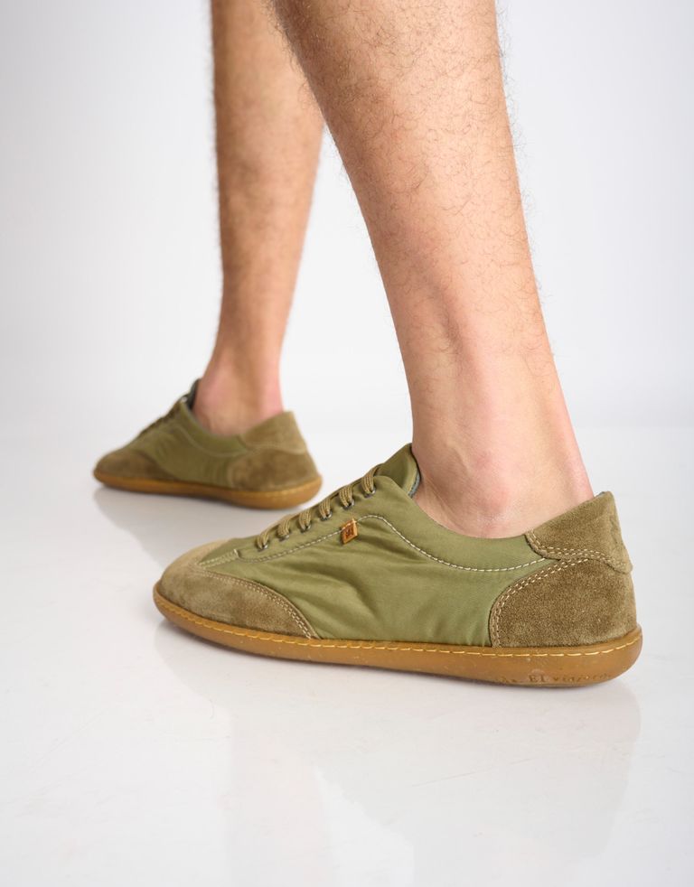 נעלי גברים - El Naturalista - נעלי ניילון וזמש EL VIAJE - חאקי4