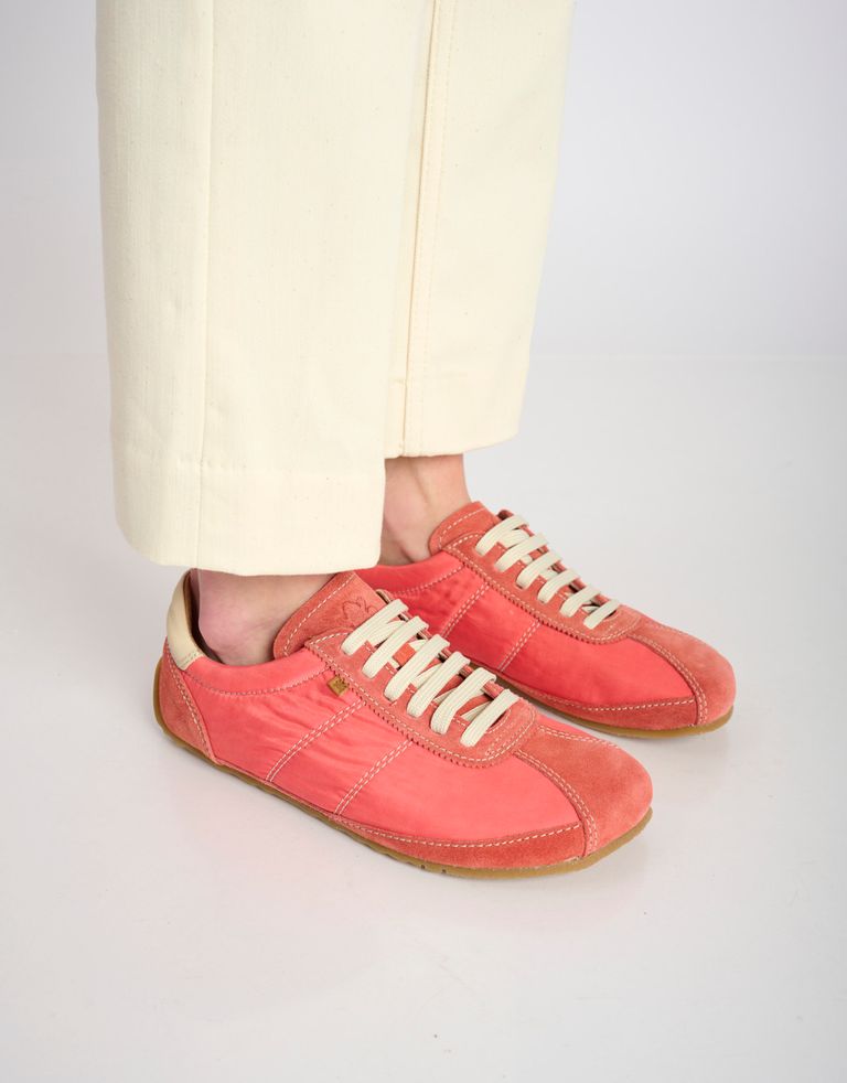 נעלי נשים - El Naturalista - סניקרס ניילון וזמש ONDINA - אדום2