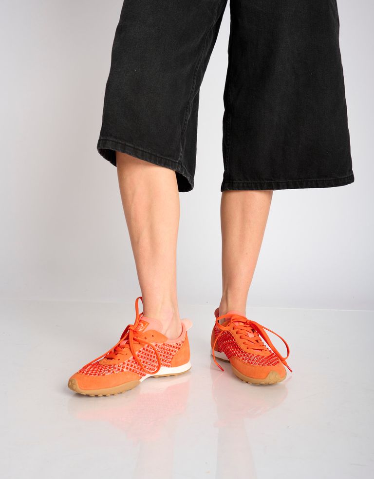 נעלי נשים - BACK 70 - סניקרס PARIS ניטים - כתום1