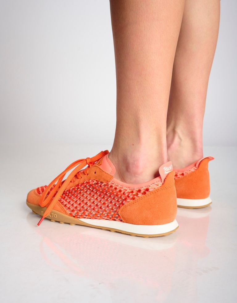נעלי נשים - BACK 70 - סניקרס PARIS ניטים - כתום4