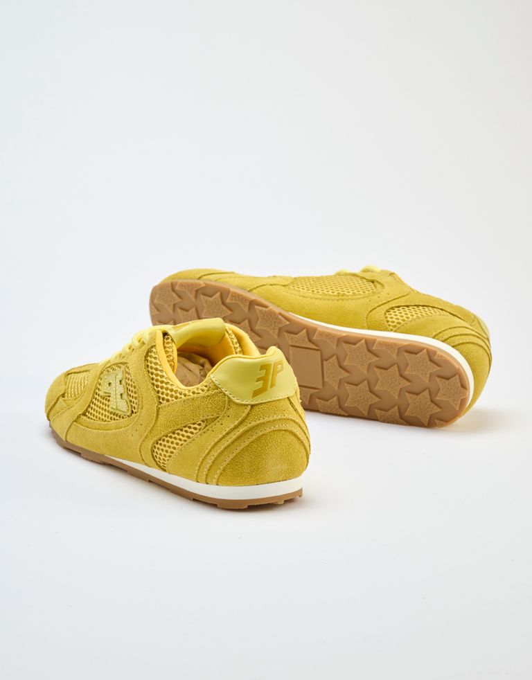 נעלי נשים - 3P - סניקרס רשת וזמש BLAST L4 - צהוב1