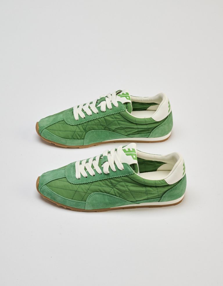 נעלי נשים - 3P - סניקרס ניילון וזמש BLAST - ירוק2