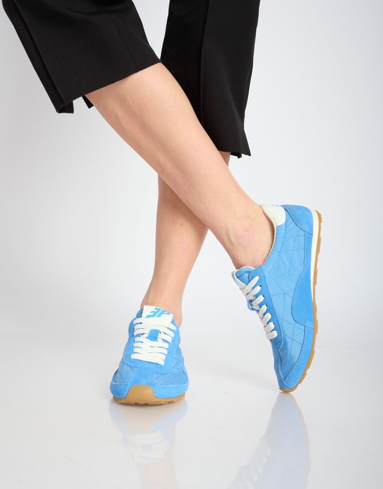 נעלי נשים - 3P - סניקרס ניילון וזמש BLAST - כחול2