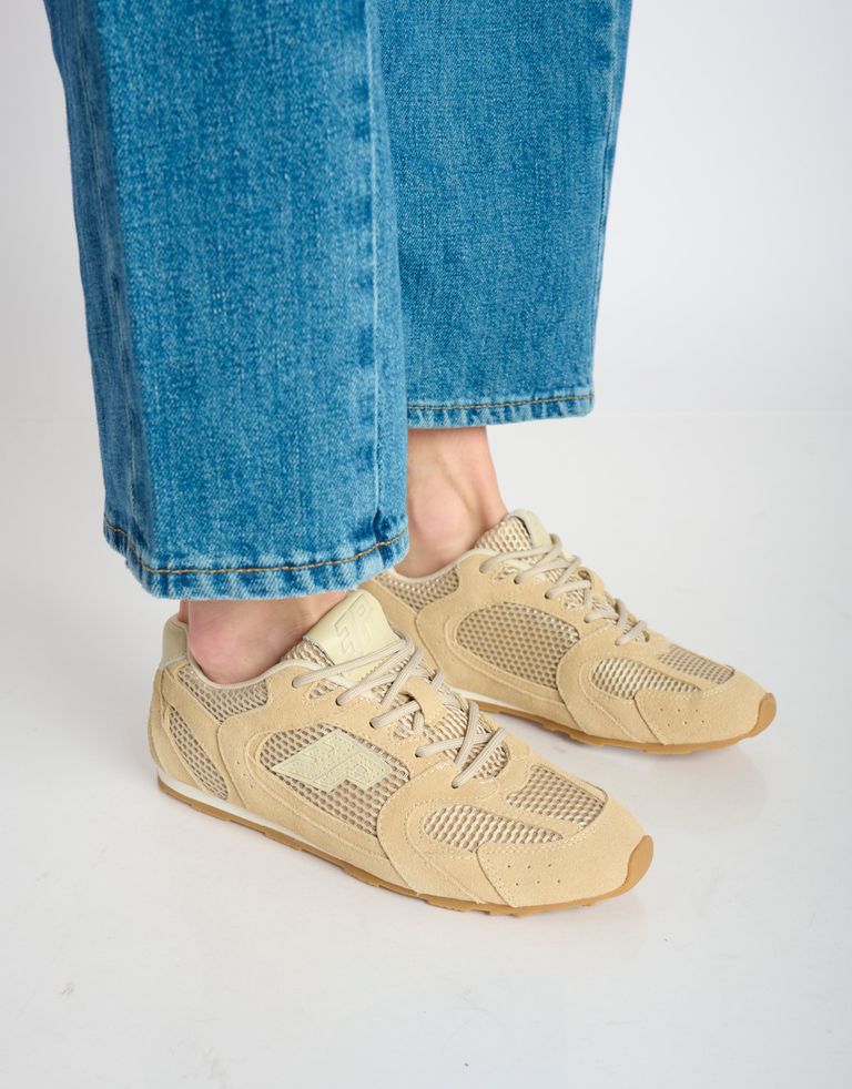 נעלי נשים - 3P - סניקרס רשת וזמש BLAST L4 - בז'3