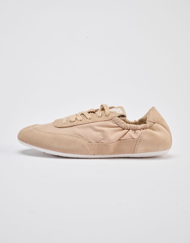 נעלי נשים - 3P - סניקרס ניילון וזמש BALLET - בז'3