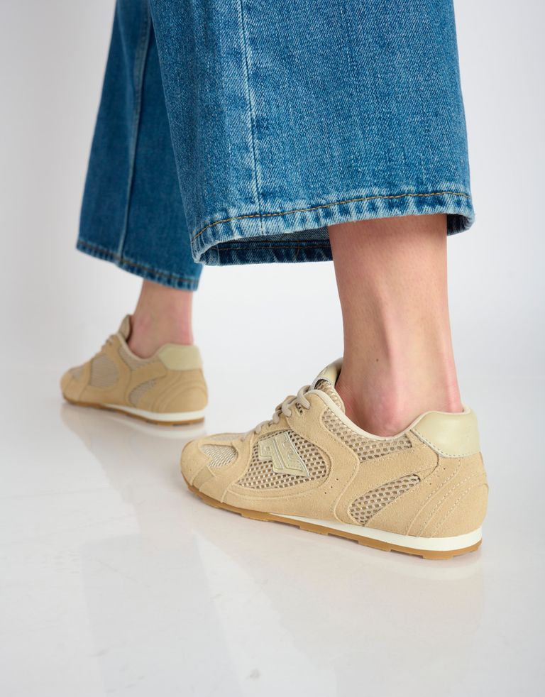 נעלי נשים - 3P - סניקרס רשת וזמש BLAST L4 - בז'4