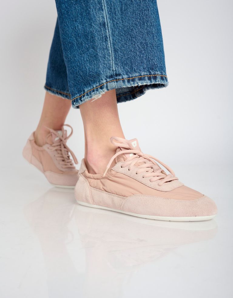 נעלי נשים - 3P - סניקרס ניילון וזמש BALLET - ורוד3