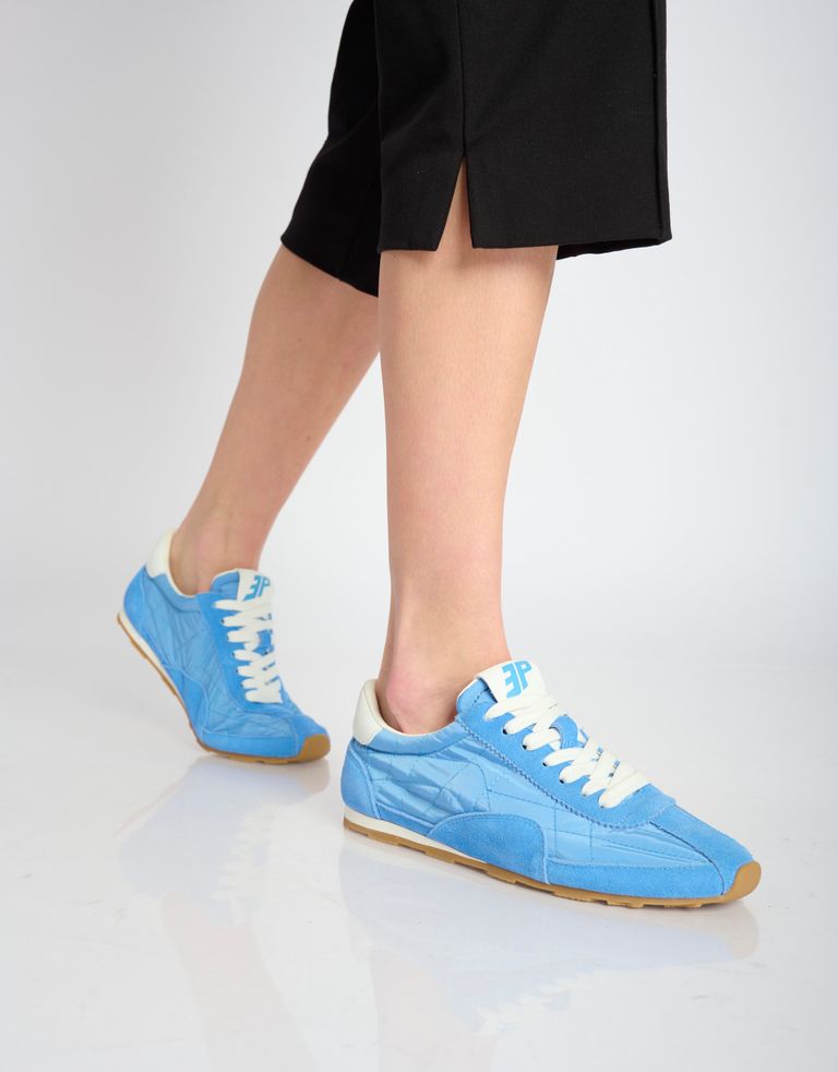 נעלי נשים - 3P - סניקרס ניילון וזמש BLAST - כחול3